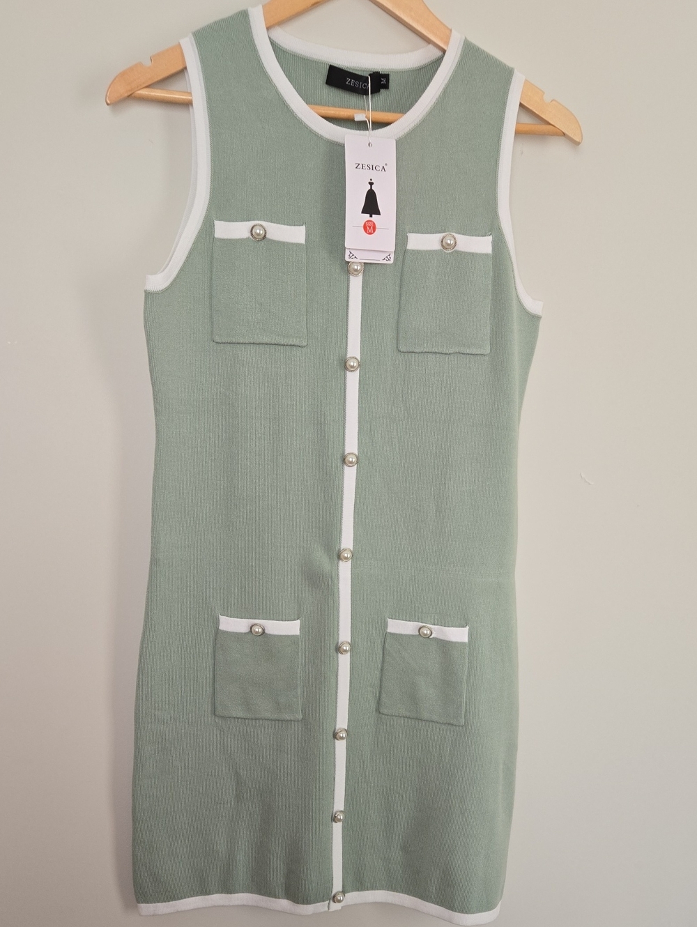 Green Sleeveless Mini Dress